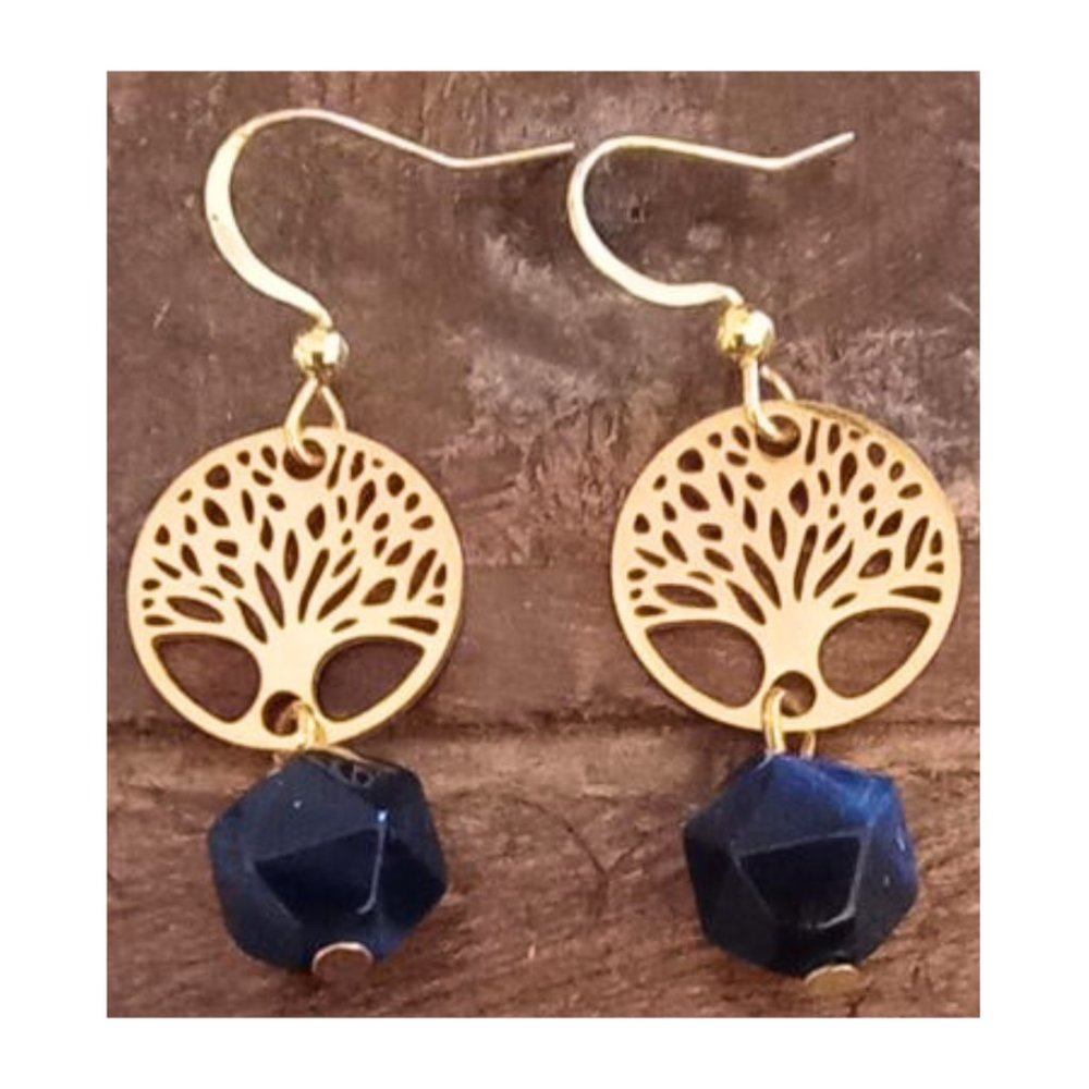 Tree of Life Hook Earrings